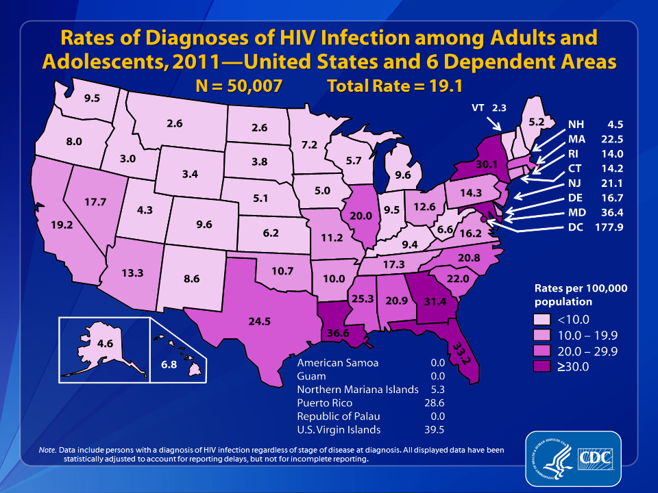 HIV Surveillance: Epidemiology of HIV Infection (Through 2011)