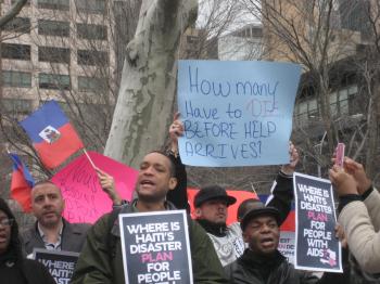 As Donors Meet to Discuss Haiti, AIDS Activists Protest UN Inaction ...